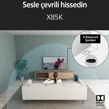 KD-85X85K | 4K Ultra HD | Yüksek Dinamik Aralık (HDR) | Smart TV (Google TV) - Thumbnail