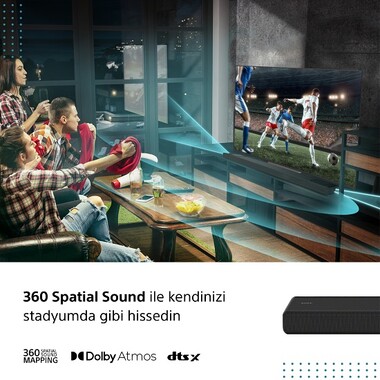 Sony HT-A3000 3.1 Kanal 360 Spatial Sound Mapping Dolby Atmos®/DTS:X® Sound bar - Thumbnail