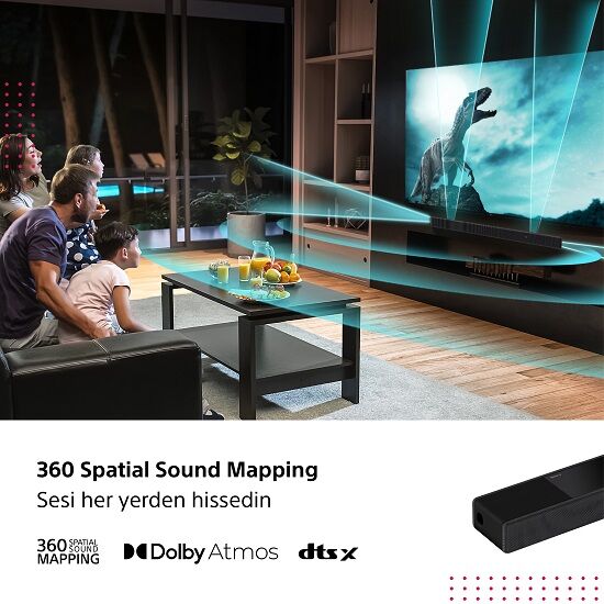 Sony HT-A7000 Yeni 7.1.2 Kanal Dolby Atmos®/ DTS:X® Sound Bar
