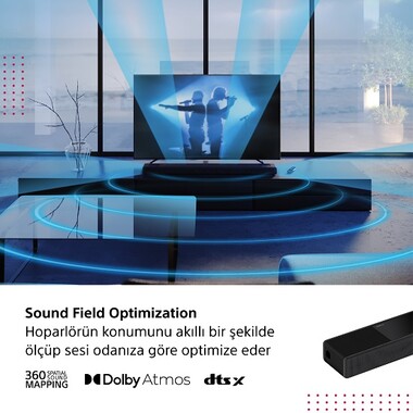 Sony HT-A7000 Yeni 7.1.2 Kanal Dolby Atmos®/ DTS:X® Sound Bar - Thumbnail