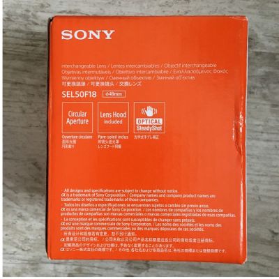 Sony SEL-50F18 Optical SteadyShot Portre lensi