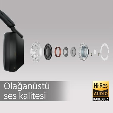 Sony WH-1000XM5 Tamamen Kablosuz Gürültü Engelleme Özellikli Kulaklık - Thumbnail