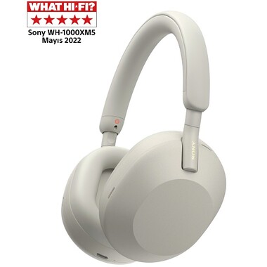 Sony - Sony WH-1000XM5 Tamamen Kablosuz Gürültü Engelleme Özellikli Kulaklık-Silver Renk