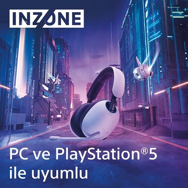 Sony WHG900NW INZONE H9 Gürültü Engelleme Özellikli Kablosuz Oyun Kulaklığı - Thumbnail