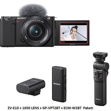 Sony - Sony ZV-E10 16-50mm Lens + Creator Kit
