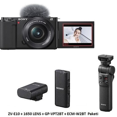 Sony ZV-E10 16-50mm Lens + Creator Kit - Thumbnail