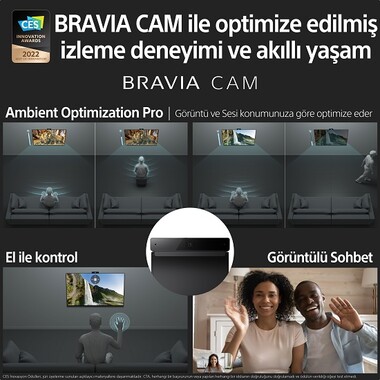 XR-55A95K | BRAVIA XR | MASTER Series | OLED | 4K Ultra HD | Yüksek Dinamik Aralık (HDR) | Smart TV (Google TV) - Thumbnail